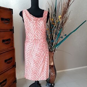 G.I.L.I Sleeveless Gathered Drape Neck Midi Dress